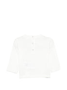 T-shirt per neonati Douuod Kids bianca con stampa sul fondo DZ8500 Z3708 101 DOUUOD KIDS 