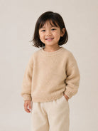 Maglione per bambini Douuod Kids beige con orlo dritto DZ9A11 W0229 877 DOUUOD KIDS 