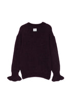 Maglione per bambina Douuod Kids viola con ruches DZ9A30 W0222 886 DOUUOD KIDS 