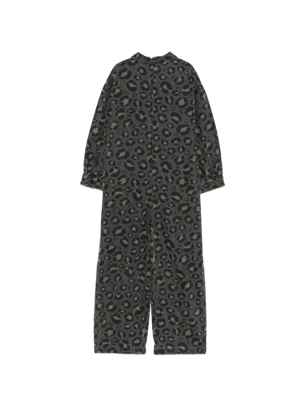 Tuta intera per bambina Douuod Kids grigia con stampa animalier all-over DZAA00 Z4163 924BG DOUUOD KIDS 