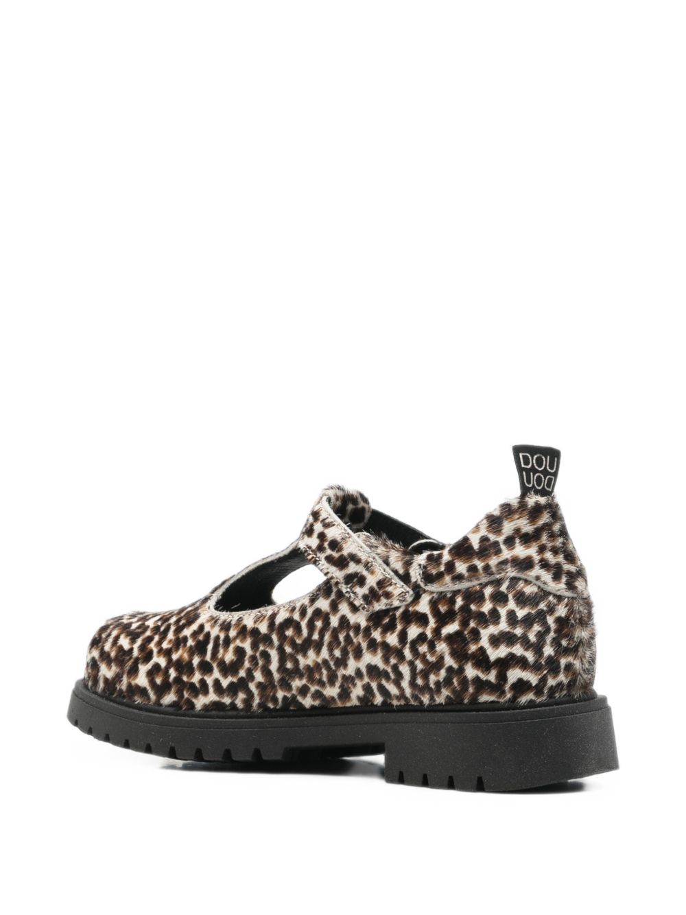 Mocassini per bambina Douuod Kids beige con stampa animalier IDEC591 MACULATO DOUUOD KIDS 