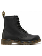 Stivaletti Fiori per bambini Dr. Martens Kids neri con cuciture a contrasto 15382001 BLACK Dr martens kids 