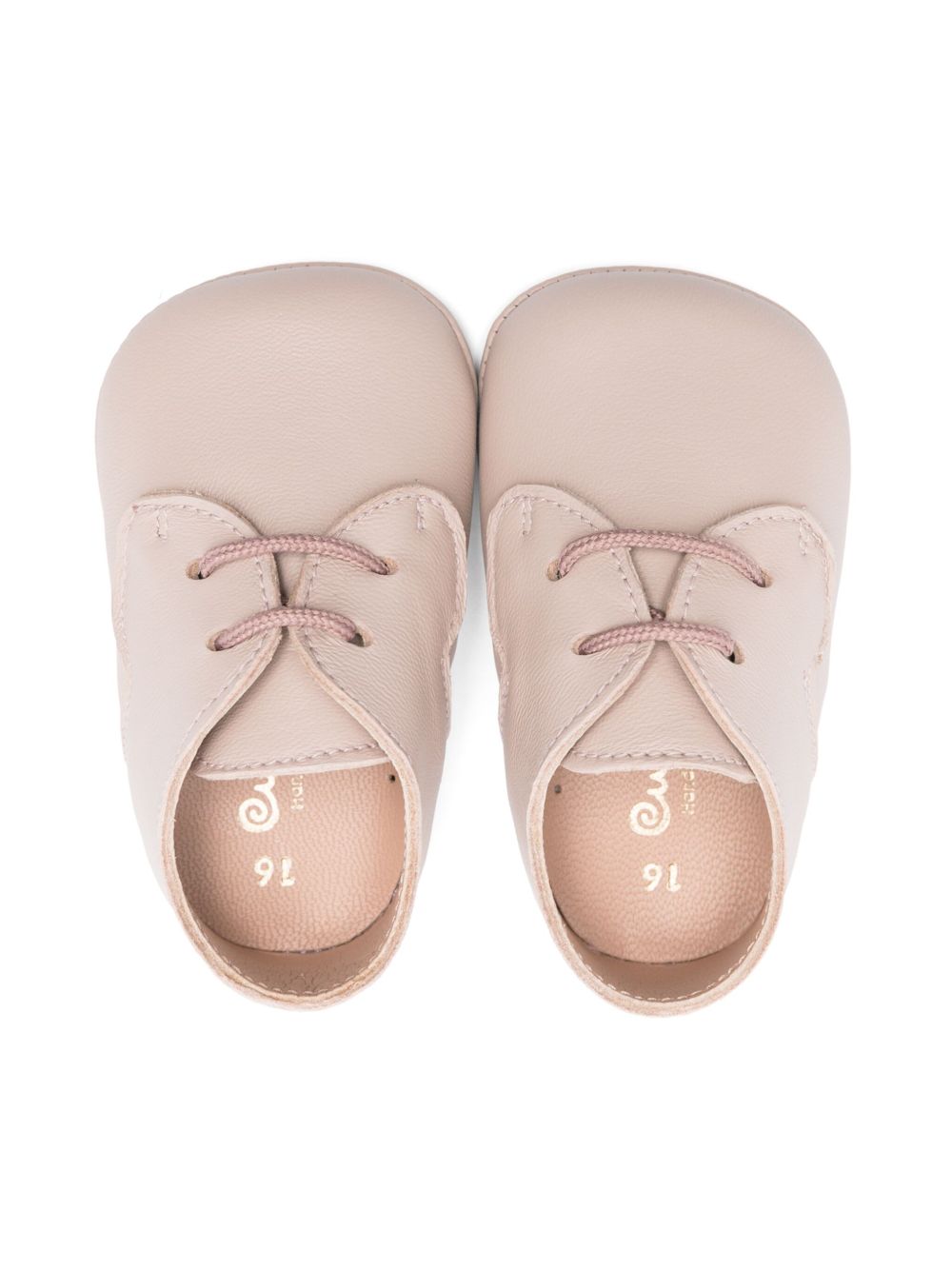 Scarpine primi passi per neonato Eli1957 beige con suola in pelle 10016AL NUDE Eli Kids 