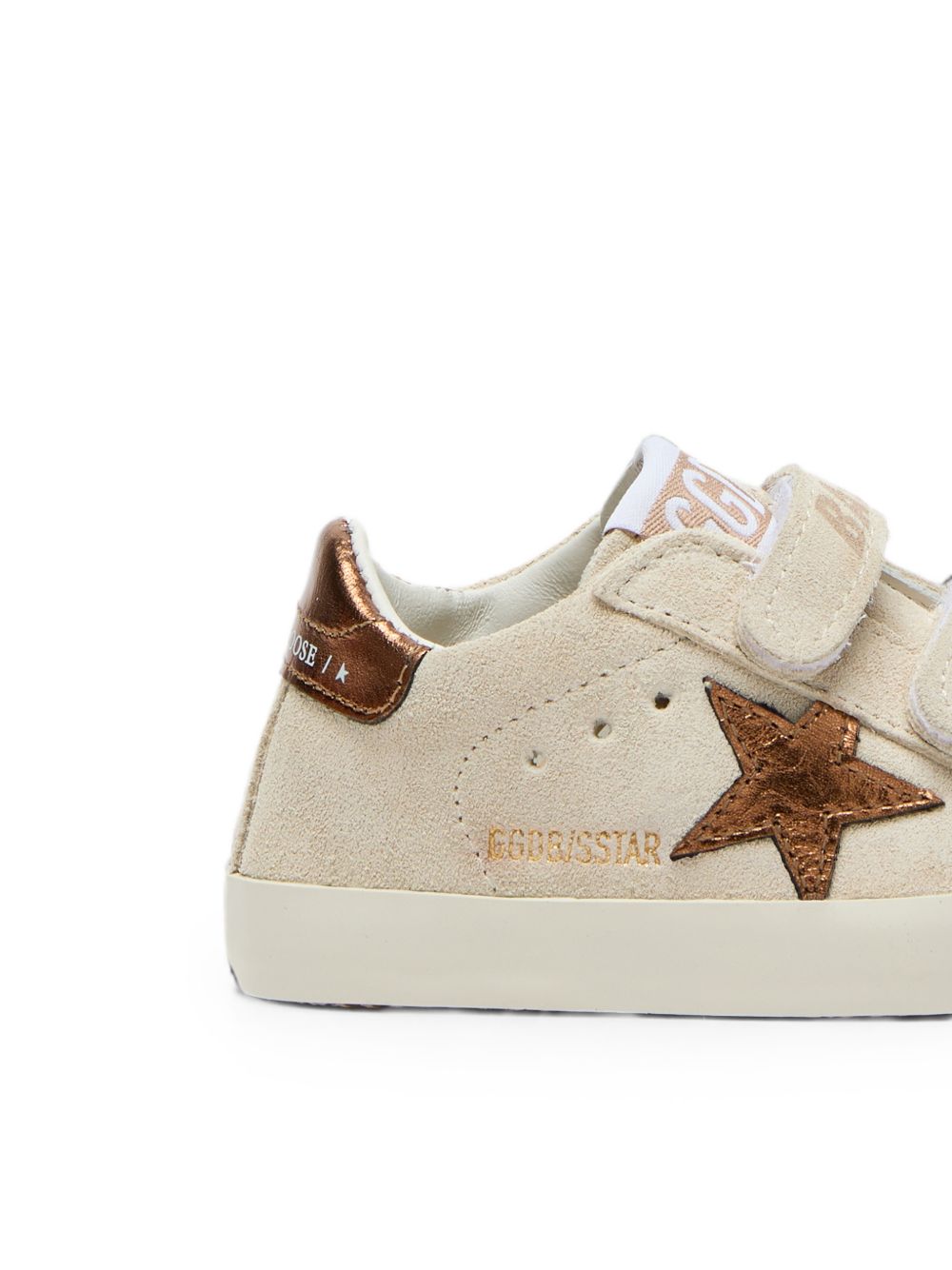 Sneakers per neonato Golden Goose Kids beige con applicazione laterale a stella laminata F00166F008633 15400 GOLDEN GOOSE KIDS 