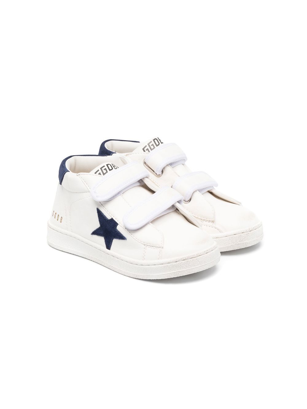 Sneakers per bambini Golden Goose Kids bianche con chiusura a strappo F00386F003322 10357 GOLDEN GOOSE KIDS 