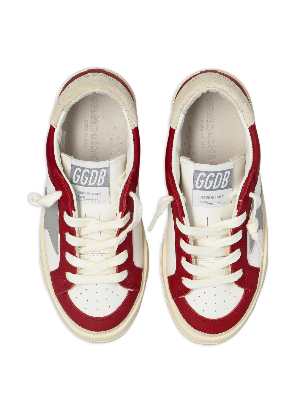 Sneakers per bambini Golden Goose Kids rosso con dettagli a contrasto bianchi F00495F008669 11892 GOLDEN GOOSE KIDS 