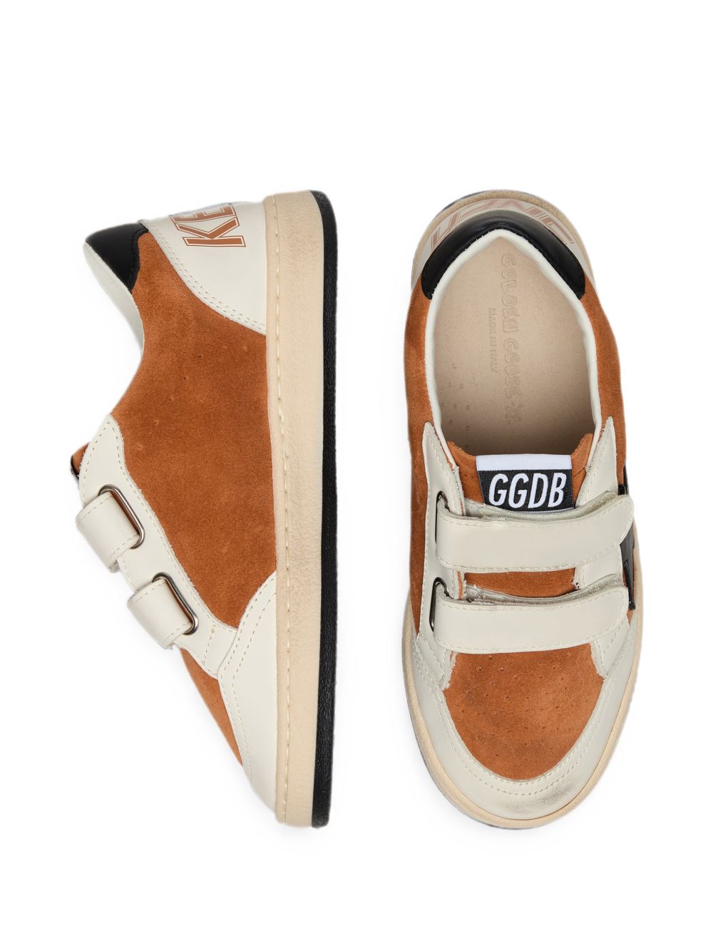 Sneakers per bambino Golden Goose Kids marrone chiaro con applicazione laterale a forma di stella F00501F008676 30292 GOLDEN GOOSE KIDS 