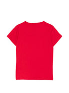 T-shirt per bambini Gucci Kids rossa con logo stampato sul davanti 547559XJHO5 6195 GUCCI KIDS 