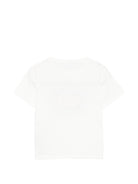 T-shirt per bambini Gucci Kids bianca con stampa logo Gucci sul davanti 575114XJHO8 9214 GUCCI KIDS 