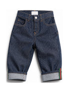 Jeans per neonato Gucci Kids in denim con orlo risvoltato 830721XDDGN 4759 GUCCI KIDS 