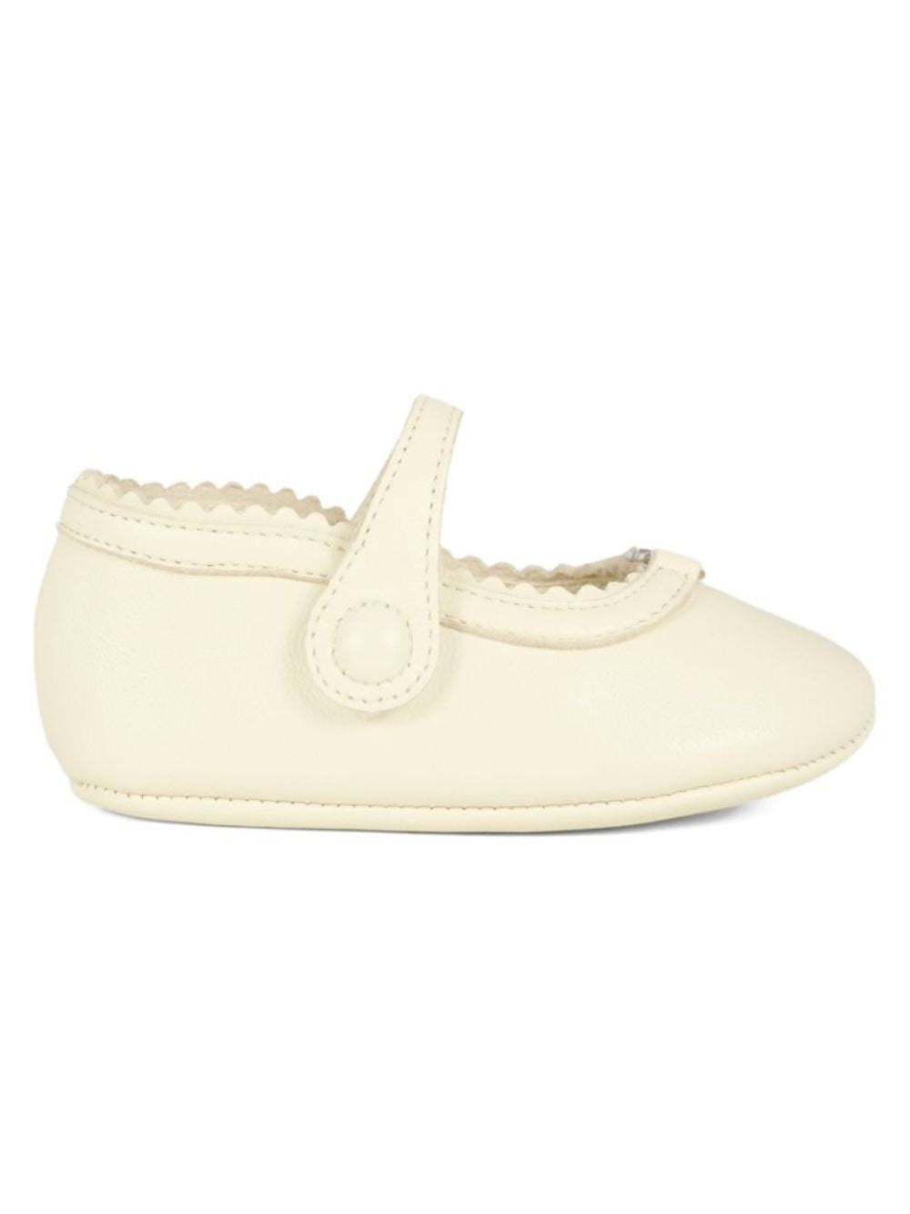 Ballerine per neonata Gucci Kids bianco con orlo a smerlo 8343571D700 9110 GUCCI KIDS 
