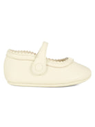 Ballerine per neonata Gucci Kids bianco con orlo a smerlo 8343571D700 9110 GUCCI KIDS 