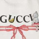 T-shirt per neonata Gucci Kids bianca con logo sul davanti 834639XJHY8 9214 GUCCI KIDS 