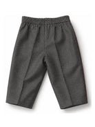 Pantaloni per neonato Gucci Kids grigi con dettaglio nastro Web laterale 863993XWA84 1089 GUCCI KIDS 