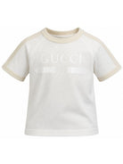 T-shirt per bambino Gucci Kids bianca con logo sul davanti 864634XJHW6 9043 GUCCI KIDS 