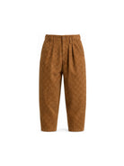 Pantaloni per bambino Gucci Kids marroni con stampa laserata GG all-over 864939XDDF9 2230 GUCCI KIDS 
