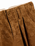 Pantaloni per bambino Gucci Kids marroni con stampa laserata GG all-over 864939XDDF9 2230 GUCCI KIDS 