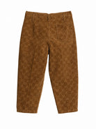 Pantaloni per bambino Gucci Kids marroni con stampa laserata GG all-over 864939XDDF9 2230 GUCCI KIDS 