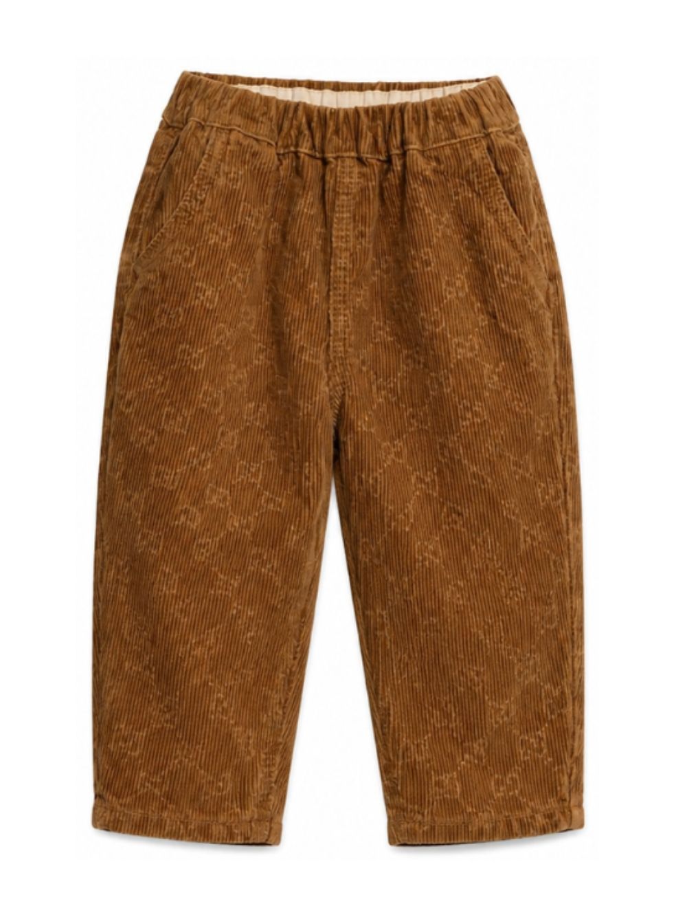 Pantaloni per neonati Gucci Kids marroni in velluto a coste 865059XDDF9 2230 GUCCI KIDS 