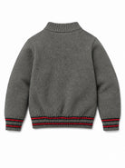 Maglione per bambino Gucci Kids grigio con colletto stile polo 865583XKFJE 1155 GUCCI KIDS 