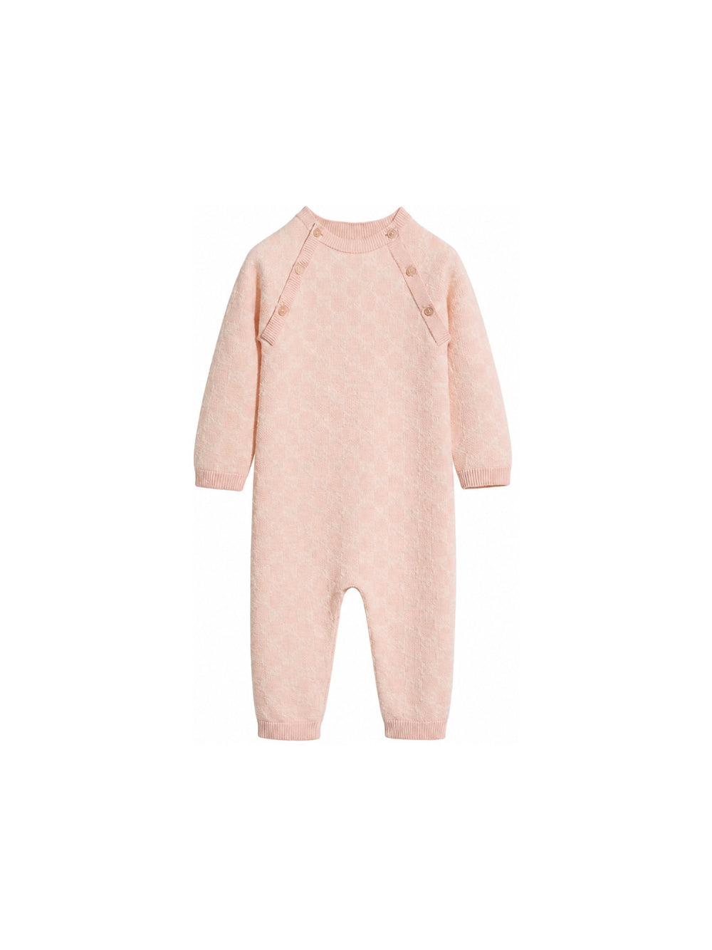 Tutina per neonata Gucci Kids rosa con logo GG jacquard 866239XKEZP 5012 GUCCI KIDS 