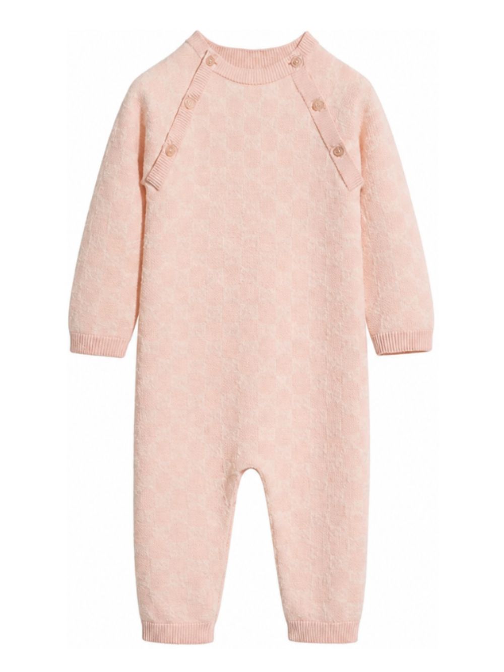 Tutina per neonata Gucci Kids rosa con logo GG jacquard 866239XKEZP 5012 GUCCI KIDS 