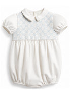Tutina per neonato Gucci Kids bianca con ricamo GG 866487ZAI9G 9128 GUCCI KIDS 