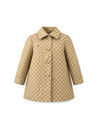 Cappotto per bambina Gucci Kids beige con logo GG all-over 866654XWA9A 2061 GUCCI KIDS 