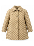 Cappotto per bambina Gucci Kids beige con logo GG all-over 866654XWA9A 2061 GUCCI KIDS 