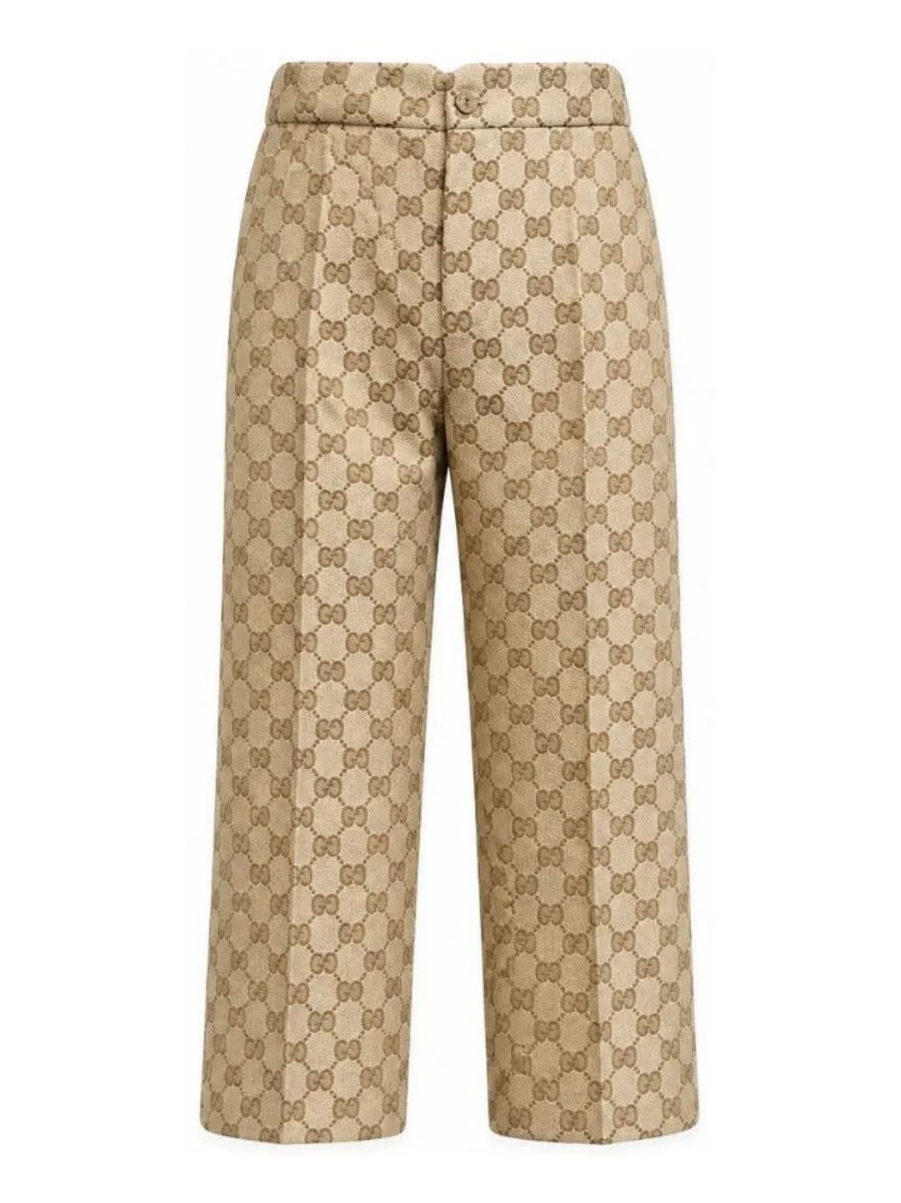 Pantaloni per bambina Gucci Kids beige con logo GG all-over 866669XWA9A 2061 GUCCI KIDS 