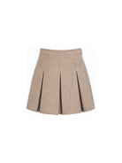 Gonna per bambina Gucci Kids beige con motivo chrevon mini marrone e crema 866674XWA86 2004 GUCCI KIDS 