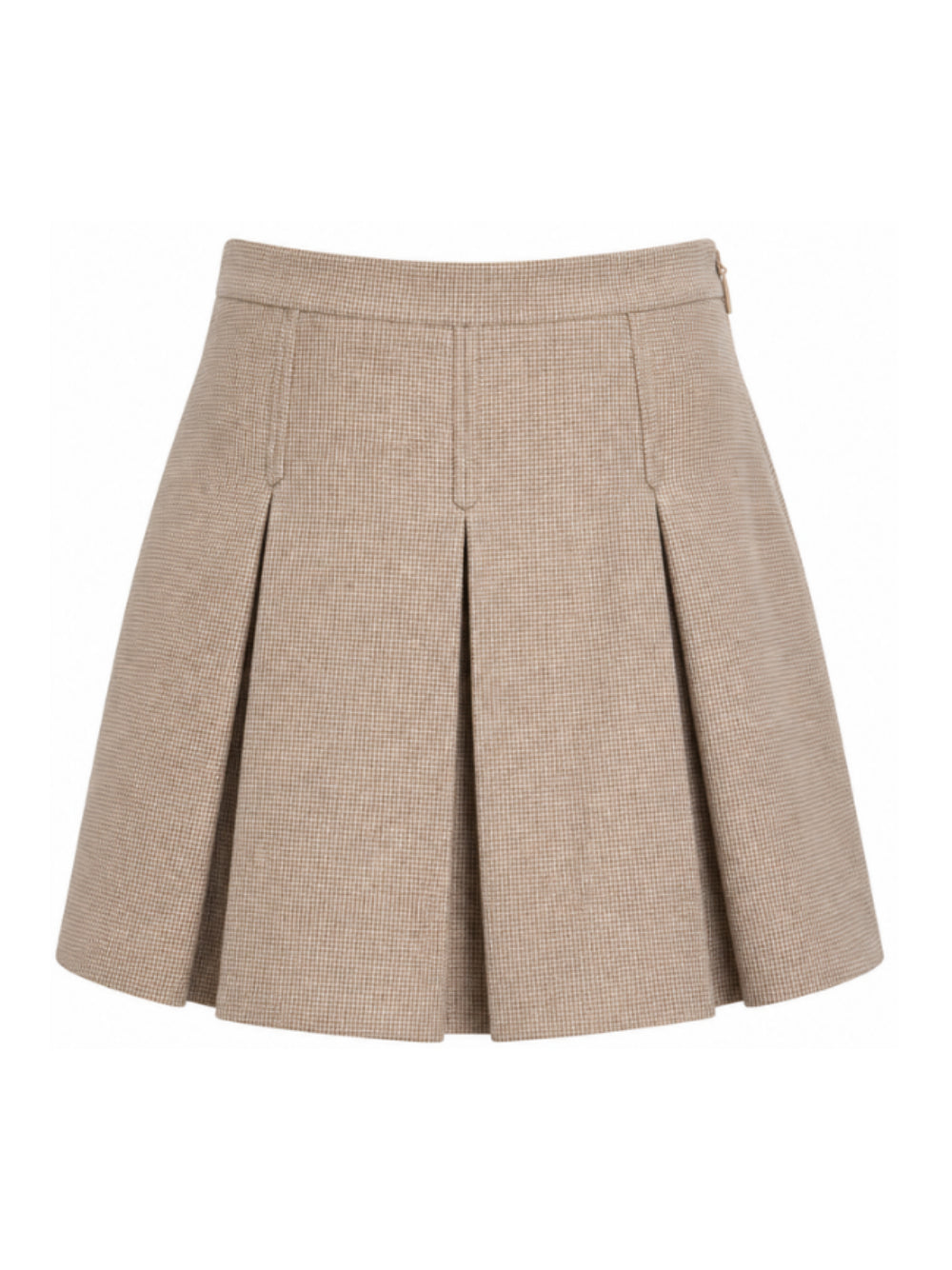 Gonna per bambina Gucci Kids beige con motivo chrevon mini marrone e crema 866674XWA86 2004 GUCCI KIDS 