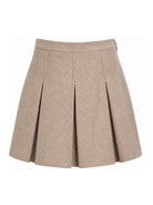 Gonna per bambina Gucci Kids beige con motivo chrevon mini marrone e crema 866674XWA86 2004 GUCCI KIDS 