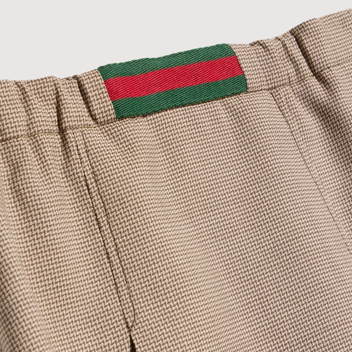 Gonna per bambina Gucci Kids beige con motivo chrevon mini marrone e crema 866674XWA86 2004 GUCCI KIDS 