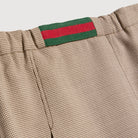 Gonna per bambina Gucci Kids beige con motivo chrevon mini marrone e crema 866674XWA86 2004 GUCCI KIDS 