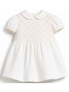 Abito per neonata Gucci Kids bianco con ricamo GG 866851ZAI9G 9172 GUCCI KIDS 