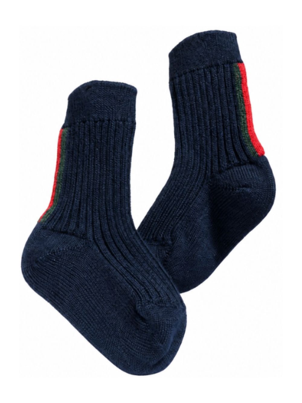 Calzini per neonati Gucci Kids blu con nastro Web rosso e verde 8682263KAB8 4066 GUCCI KIDS 