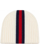 Cappello per neonato Gucci Kids bianco con nastro Web rosso e blu 8710253KACH 9268 GUCCI KIDS 
