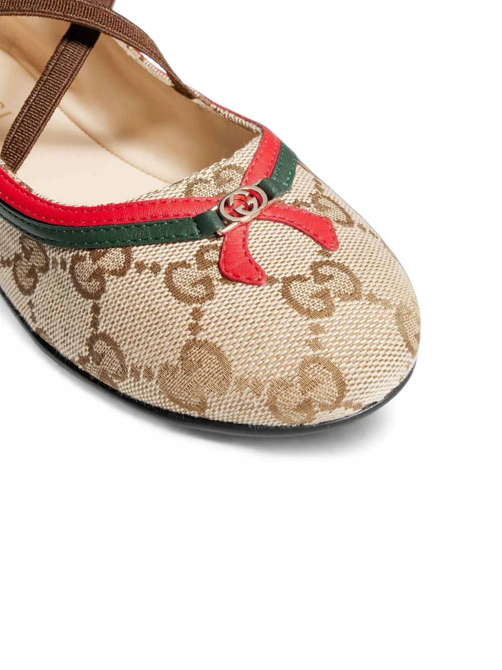 Ballerine per bambina Gucci Kids beige con logo GG all-over 873048FAF5H 9645 GUCCI KIDS 