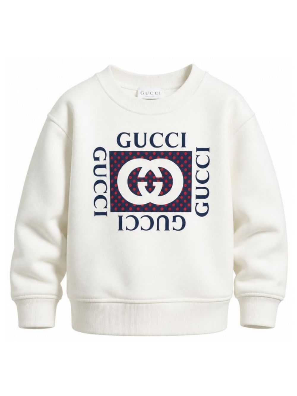 Felpa per bambini Gucci Kids bianca con stampa grafica 873824XJHYV 9214 GUCCI KIDS 