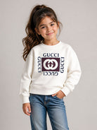 Felpa per bambini Gucci Kids bianca con stampa grafica 873824XJHYV 9214 GUCCI KIDS 