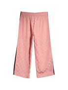 Pantaloni sportivi per bambina Gucci Kids rosa GG jacquard con decorazione Web 873853XJHZF 5442 GUCCI KIDS 