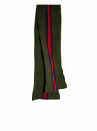 Sciarpa per bambini Gucci Kids verde con nastro Web blu e rosso 8738604K206 3268 GUCCI KIDS 
