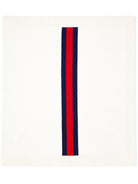 Coperta per neonati Gucci Kids bianca con nastro Web rosso e blu 8738623KACH 9268 GUCCI KIDS 