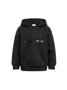 Felpa per bambino Gucci Kids nera con dettaglio logo sul davanti A0044XXJHXM 1073 GUCCI KIDS 