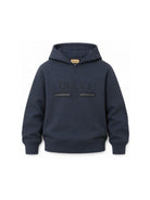 Felpa per bambino Gucci Kids blu con dettaglio logo sul davanti A0044XXJHXM 4393 GUCCI KIDS 