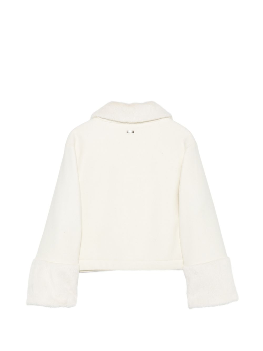 Giubbino per bambina Herno Kids bianco con inserti in ecopelliccia GI000104G33344 1000 HERNO KIDS 