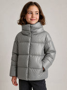 Giubbino per bambina Herno Kids grigio con design trapuntato PI000189G12017Z 9406 HERNO KIDS 