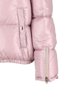 Giubbino per bambina Herno Kids rosa con placca logo sul petto PI000194G12017Z 4138 HERNO KIDS 