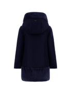 Cappotto per bambina Herno Kids blu navy con cappuccio PI000198G12638 9200 HERNO KIDS 